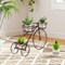 Metal Tricycle Plant Stand with 3 Baskets and Wheels for Indoor or Outdoor Use